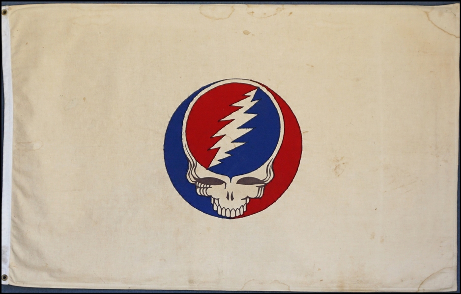 Grateful Dead Large Over-Sized Banner That Hung at the 1969 Woodstock Festival Designed by Stanley Owsley